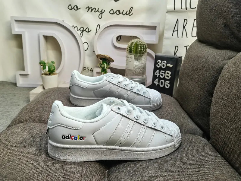 trim Adidas Superstar White Blue - Hình 105