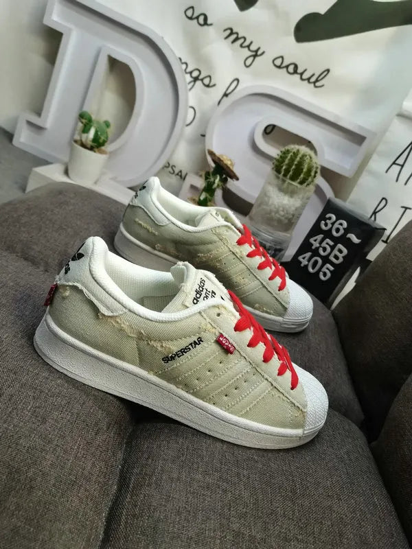 trim Adidas Superstar White Blue - Hình 19