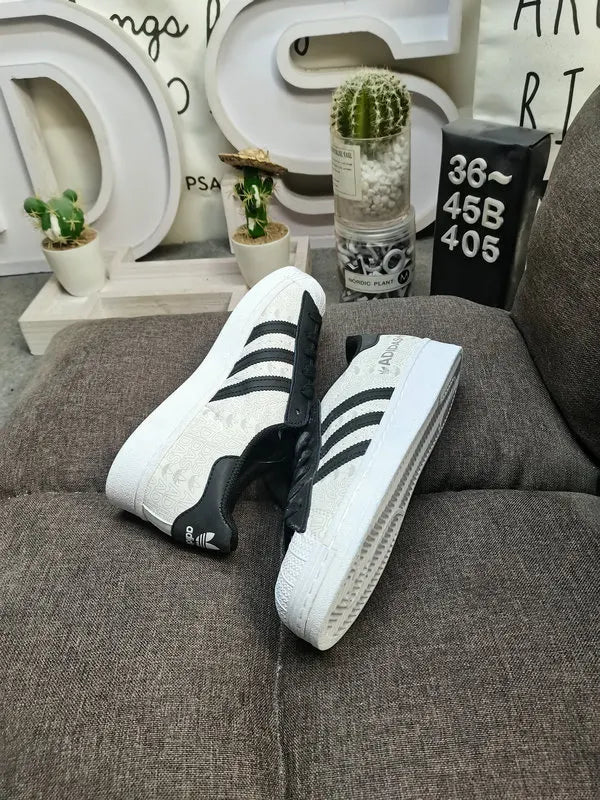 trim Adidas Superstar White Blue - Hình 56