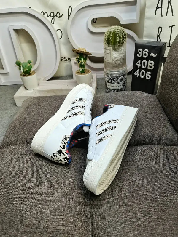 iconic Adidas Superstar White Pink - Hình 64