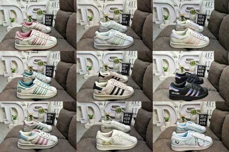 iconic Adidas Superstar White Pink - Hình 113