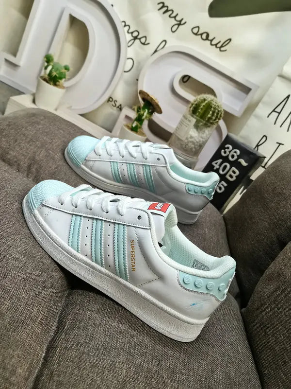 iconic Adidas Superstar White Pink - Hình 54
