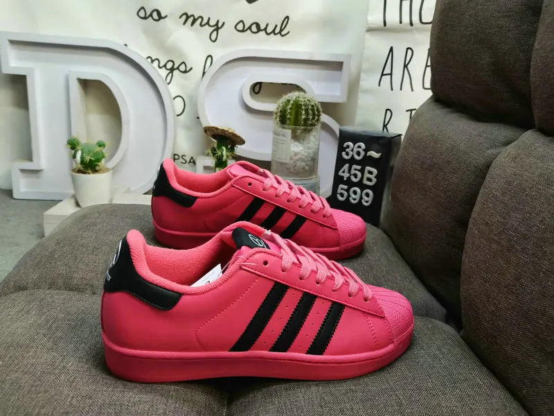 Adidas Superstar Pink Black