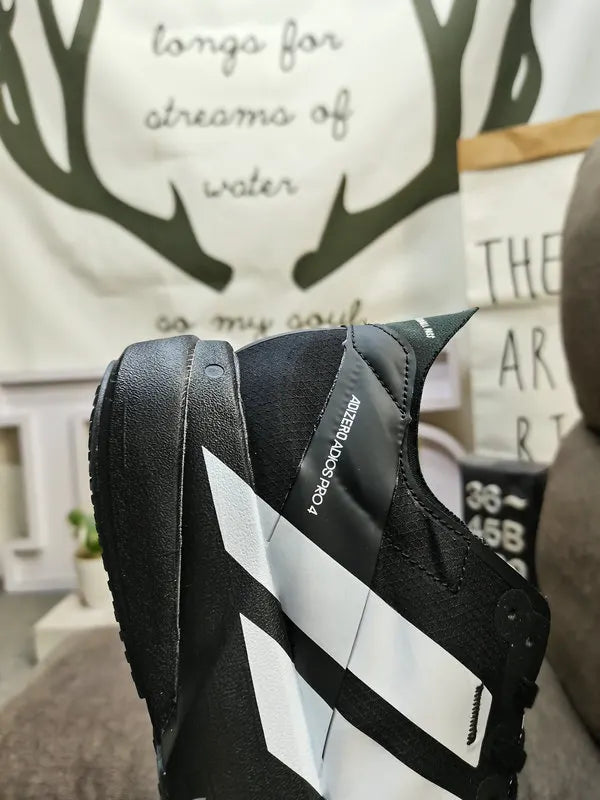black Adidas Adizero Adios Pro 4 - Hình 9