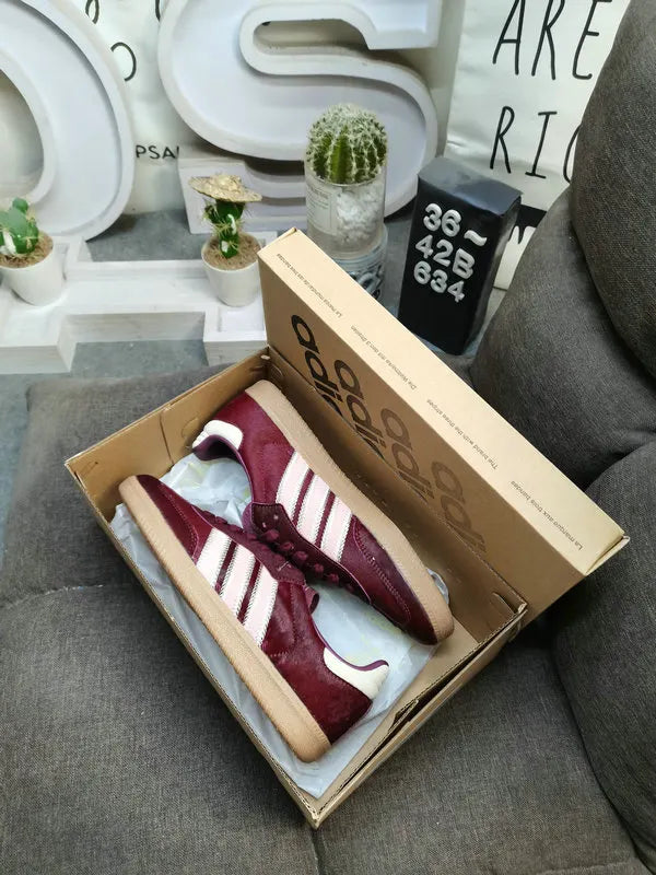 premium Adidas Samba Burgundy Fur - Hình 8