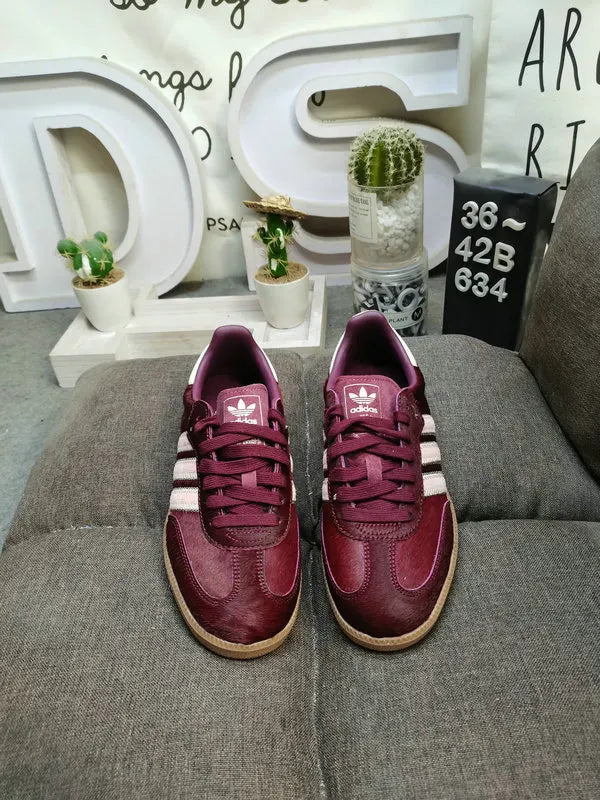 premium Adidas Samba Burgundy Fur - Hình 2