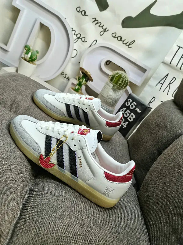 Adidas Samba Burgundy Heel - Hình 5