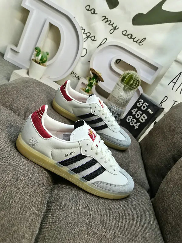 Adidas Samba Burgundy Heel - Hình 3