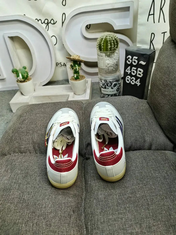 Adidas Samba Burgundy Heel - Hình 4