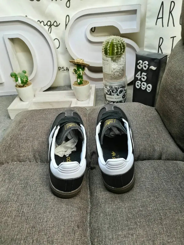 leather low Adidas Samba Classic Black White - Hình 4