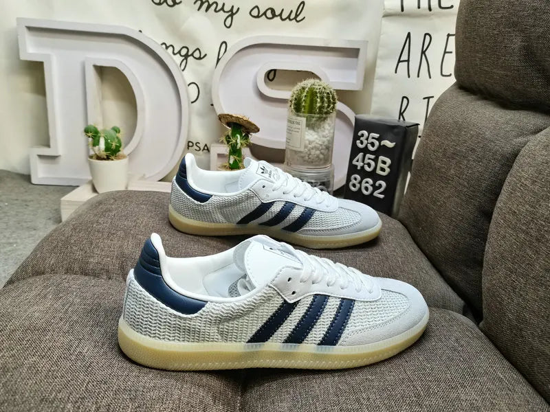Adidas Samba Weave White Navy