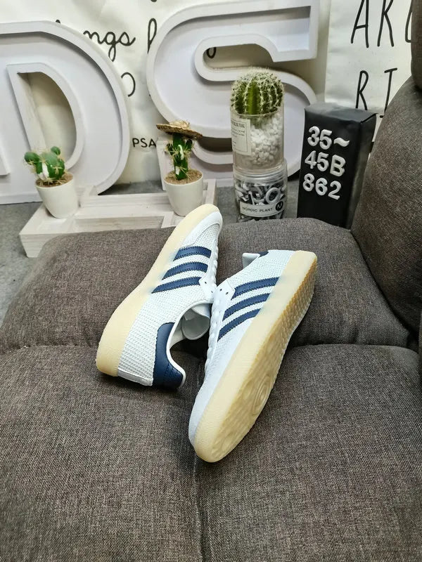 Adidas Samba Weave White Navy - Hình 5