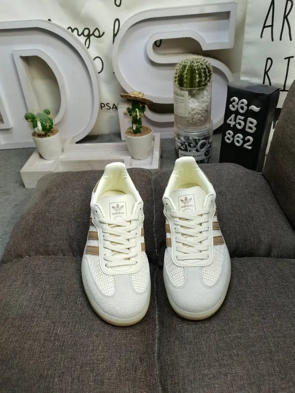 casual Adidas Samba Woven Beige - Hình 2
