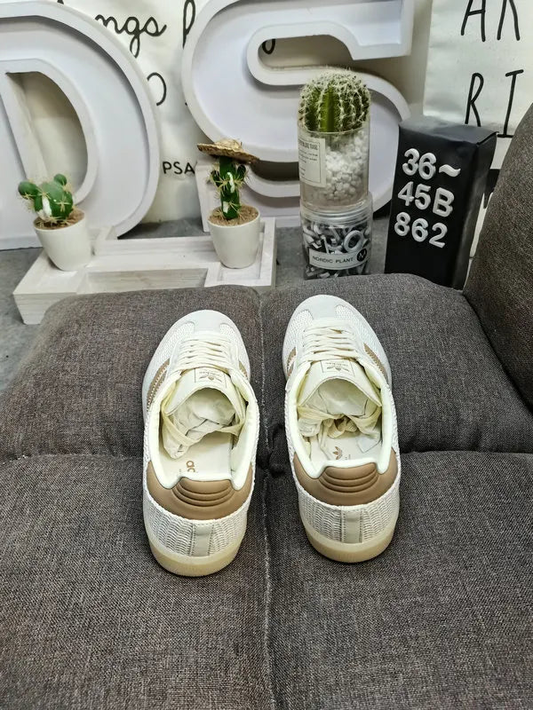 casual Adidas Samba Woven Beige - Hình 4