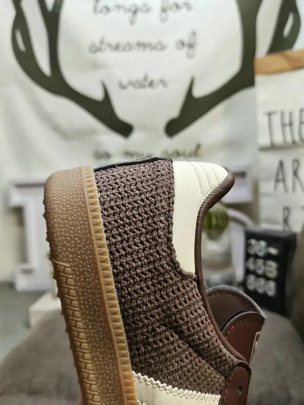 Adidas Samba Knit Brown - Hình 9