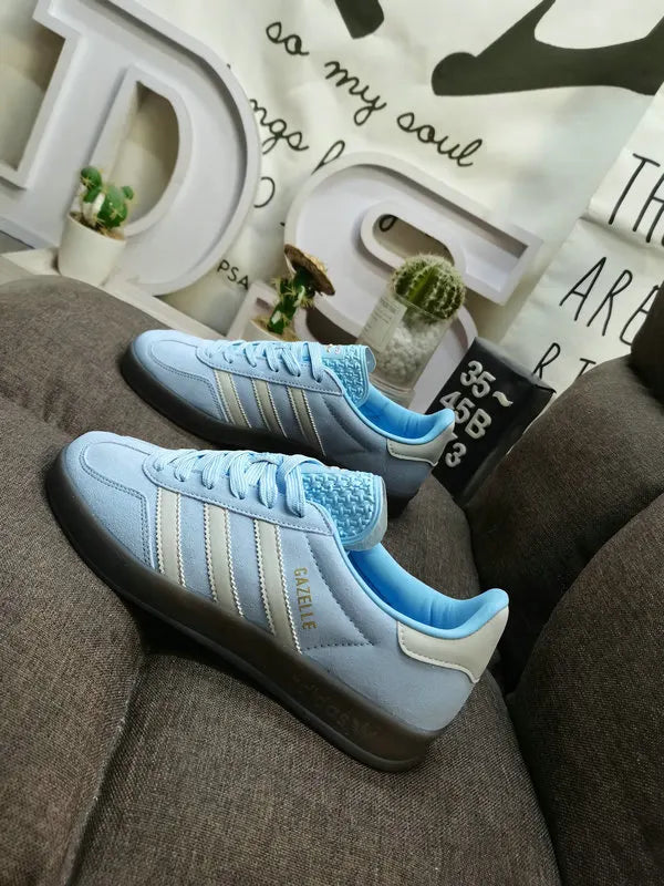 vintage Adidas Gazelle Sky Blue Suede - Hình 5