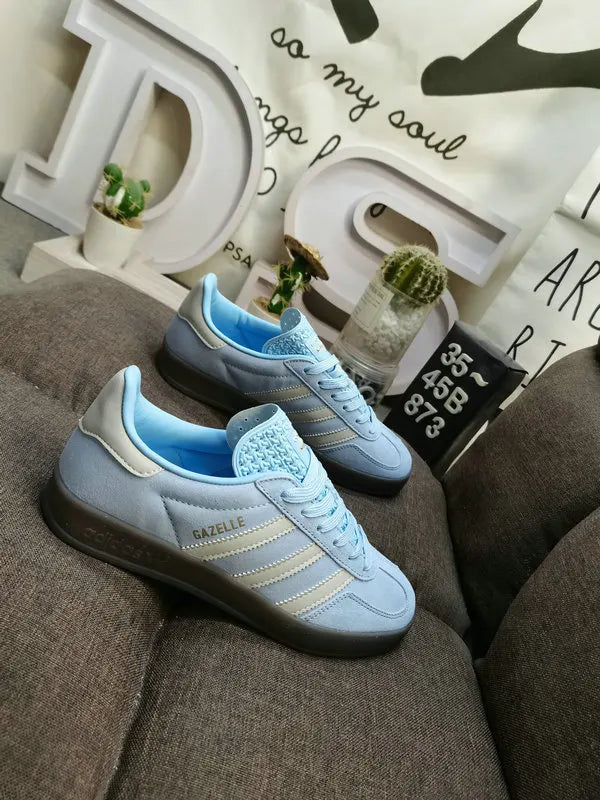 vintage Adidas Gazelle Sky Blue Suede - Hình 3