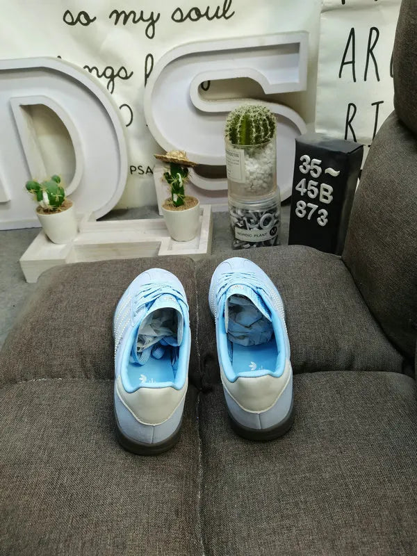 vintage Adidas Gazelle Sky Blue Suede - Hình 4