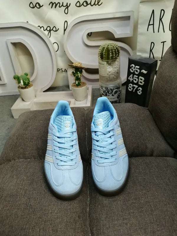 vintage Adidas Gazelle Sky Blue Suede - Hình 2