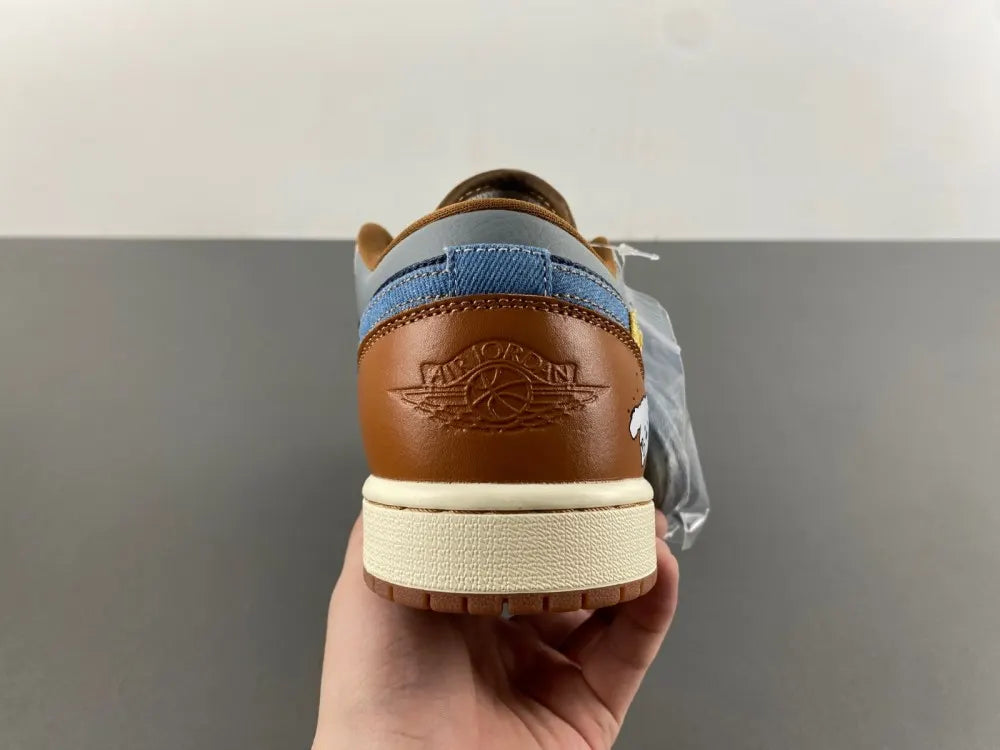 Air Jordan 1 Low Denim Patchwork - Hình 8