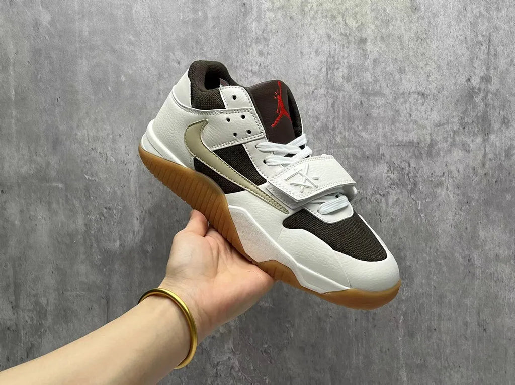 Travis Scott Jordan Trainer Brown/White - Hình 10