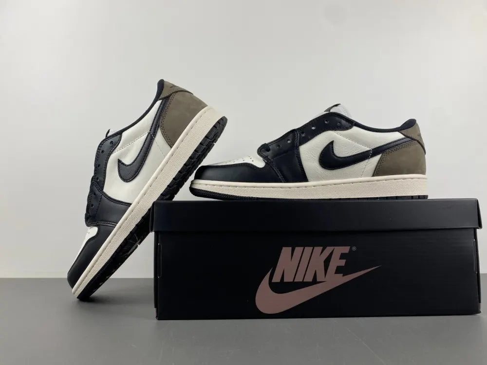 premium Air Jordan 1 Low Black Olive