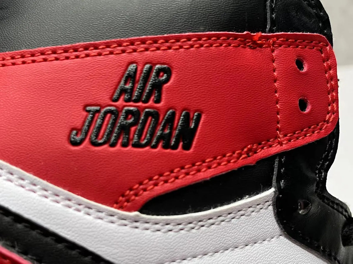 retro Air Jordan 1 Black White Red - Hình 4