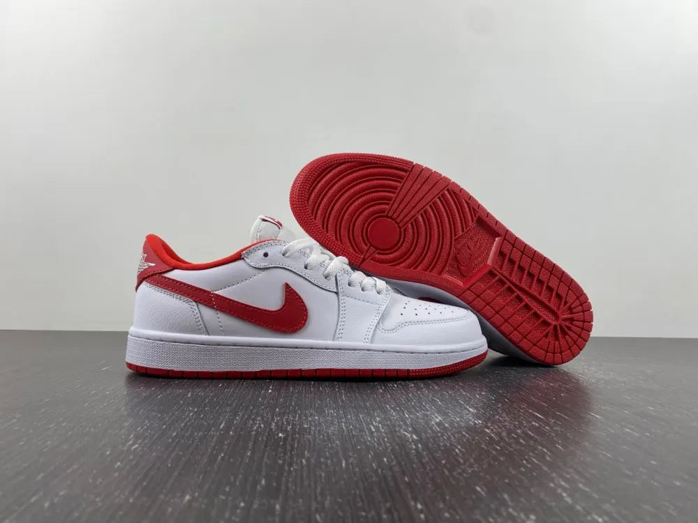 Air Jordan 1 Low White/Red - Hình 9